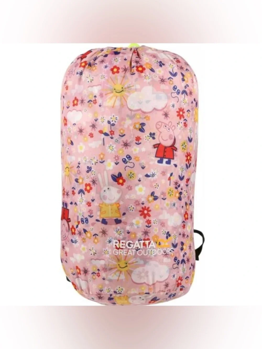 Regatta x Peppa Pig Kids' Pink Floral Peppa Pig Sleeping Bag w Backpack Carrier